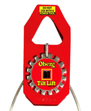 Load image into Gallery viewer, Oberg Tilt Lift Engine Sling - TL-2000R - 1 Ton/2000 Pound Lifting Load Leveler Tilts 90 Degrees - Chain-Free Support Hoist Compatible with Shop Crane/Engine Stand/Cherry Picker