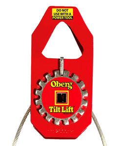 Oberg Tilt Lift Engine Sling - TL-2000R - 1 Ton/2000 Pound Lifting Load Leveler Tilts 90 Degrees - Chain-Free Support Hoist Compatible with Shop Crane/Engine Stand/Cherry Picker